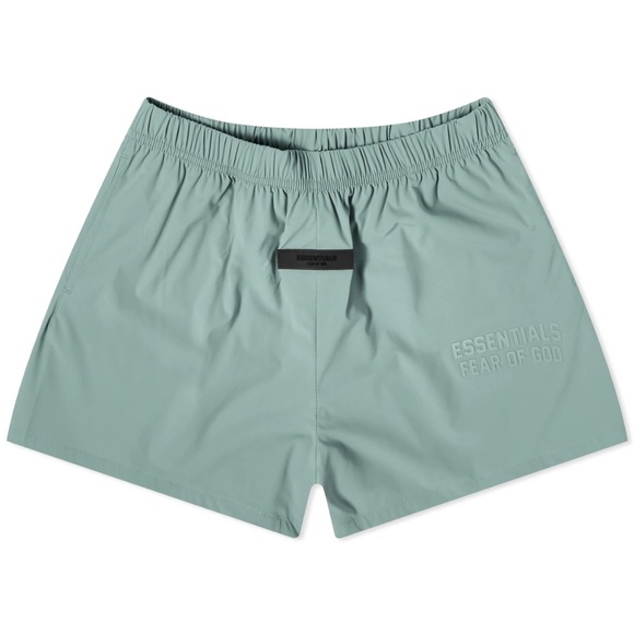 Fear of God Essentials Running Shorts, Sycamore, Size Large, BRAND NEW SPR. 2023 - Picture 1 of 1